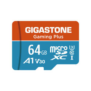 GIGASTONE MicroSDカードA1V30ゲーミングプラス/64GB [Class10] GJMXBC64GA1U3