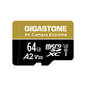 GIGASTONE ｍicroSDカード A2V30 Game Proカメラ･エクストリームシリーズ (64GB/Class10) GJMX-BC64GBA2V30