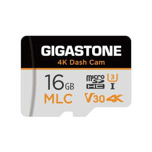 GIGASTONE Micro SDカード U3 V30 MLC 4K Dash Cam ダッシュ･カム-シリーズ/16GB [Class10] GJMXBC16GMLCRW