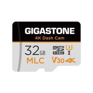 GIGASTONE micro SD U3 V30 MLC 4K Dash Cam (32GB/Class10) GJMX-BC32GMLCRW