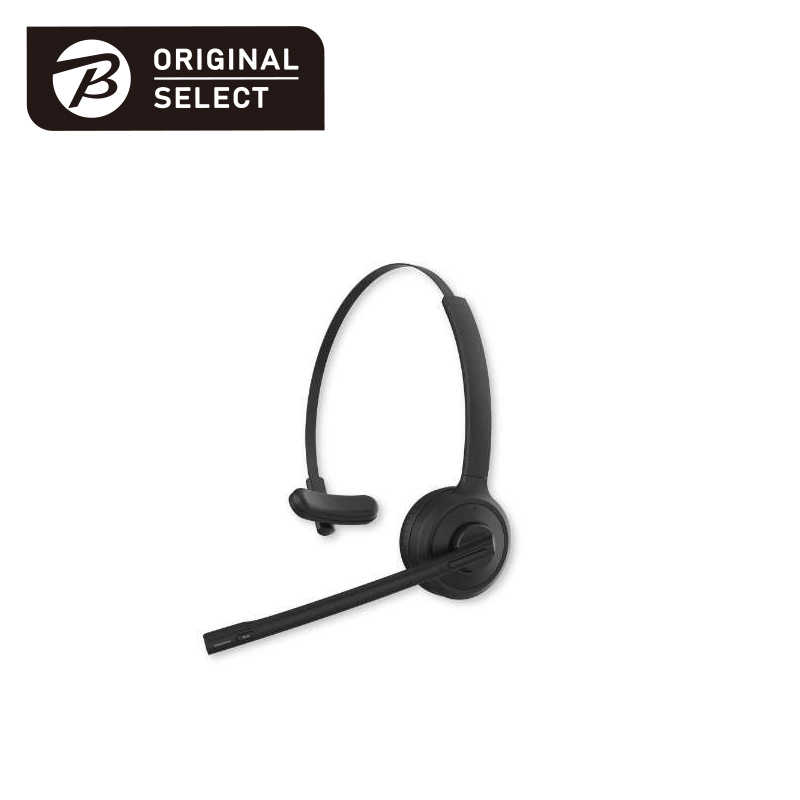 ORIGINALSELECT ORIGINALSELECT ヘッドセット ORIGINAL SELECT ブラック ワイヤレス(Bluetooth) 片耳 ヘッドバンドタイプ OS-WTHN11 OS-WTHN11