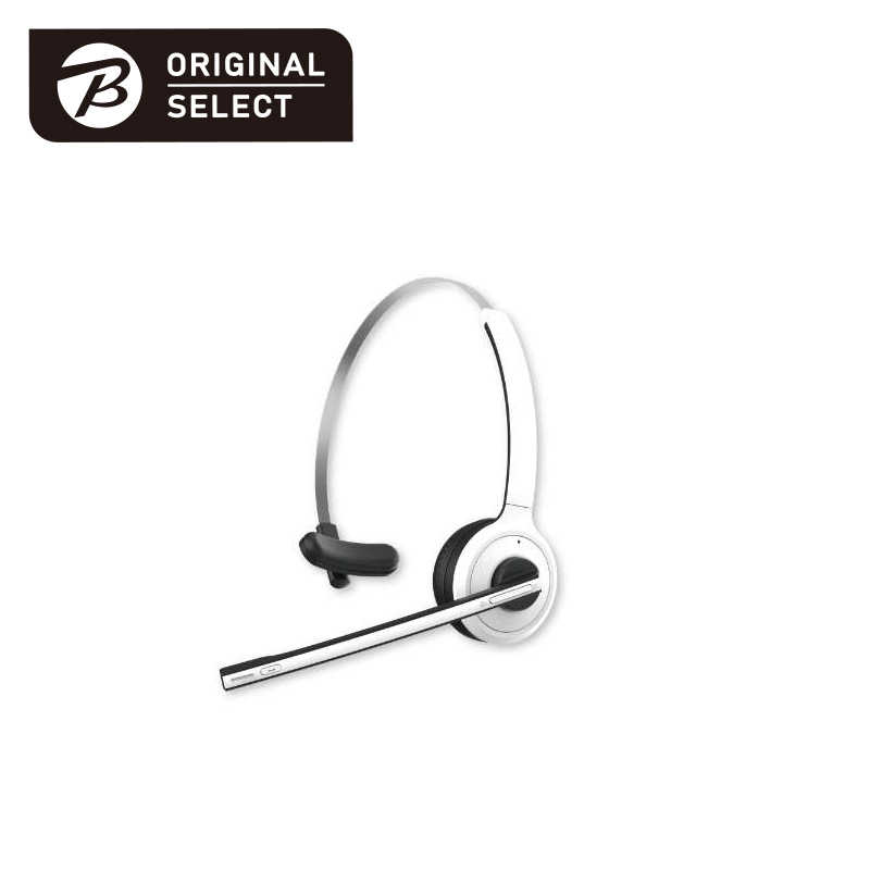 ORIGINALSELECT ORIGINALSELECT ヘッドセット ORIGINAL SELECT ホワイト ワイヤレス(Bluetooth) 片耳 ヘッドバンドタイプ OS-WTHN11 OS-WTHN11
