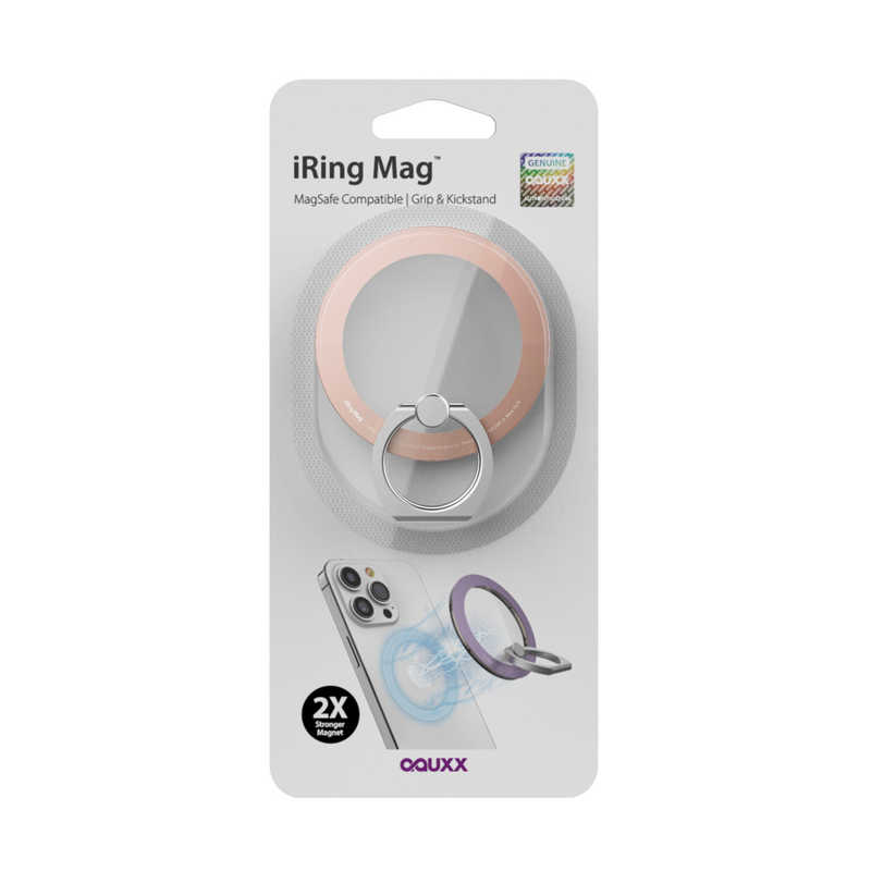 UNIQ UNIQ マグネット簡単着脱スマホリング iRingMag Rose Gold UMS-IR15MGRG2 UMS-IR15MGRG2