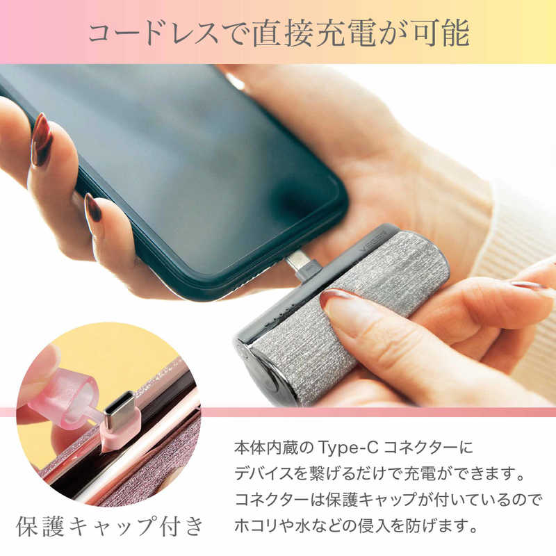 UNIQ UNIQ Lipstic TYPE-C Silver VEGER ［1ポート］ シルバー UQLIPSTICKCSL UQLIPSTICKCSL