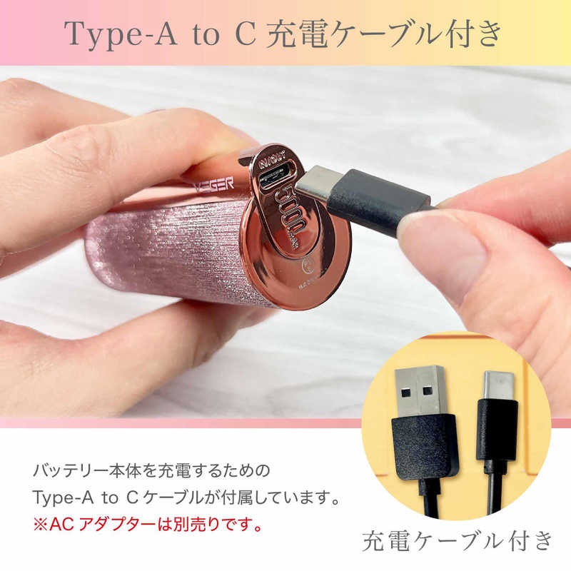 UNIQ UNIQ Lipstic TYPE-C Silver VEGER ［1ポート］ シルバー UQLIPSTICKCSL UQLIPSTICKCSL