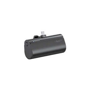 UNIQ PlugON TYPE-C 5000mAh/18.5W VEGER ［USB Power Delivery・Quick Charge対応 /1ポート］ ブラック UQPLUGONC
