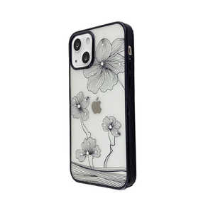 BELEX iPhone 13 対応 2眼 Crystal Flora  Series case DEVIA black DEVIA4320