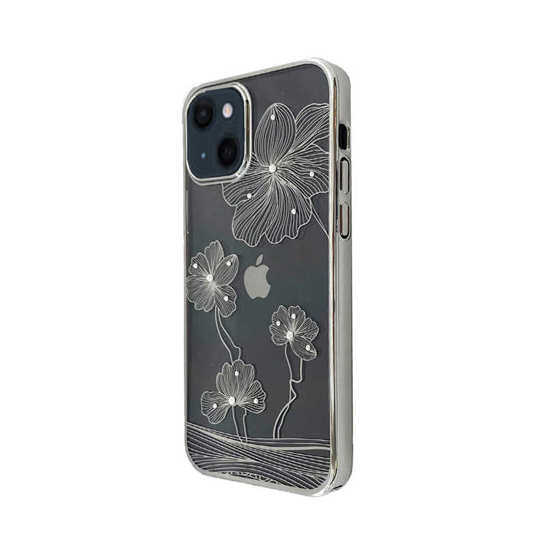BELEX BELEX iPhone 13 対応 Crystal Flora  Series case DEVIA silver DEVIA4322 DEVIA4322