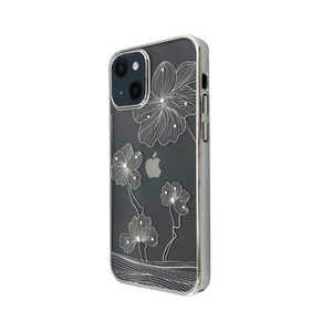 BELEX iPhone 13 対応 Crystal Flora  Series case DEVIA silver DEVIA4322