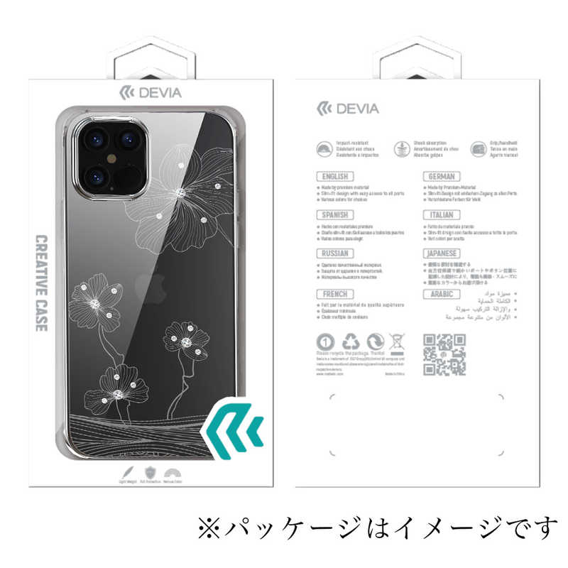 BELEX BELEX iPhone 13 Pro 対応 Crystal Flora  Series case DEVIA gold DEVIA4325 DEVIA4325