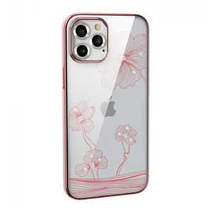 BELEX iPhone 13 Pro 対応 Crystal Flora  Series case DEVIA gold DEVIA4325