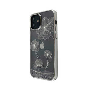 BELEX iPhone 13 Pro 対応 Crystal Flora  Series case DEVIA silver DEVIA4326