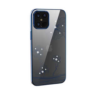 BELEX iPhone 13 Pro Max対応 Crystal Flora  Series case DEVIA blue DEVIA4331