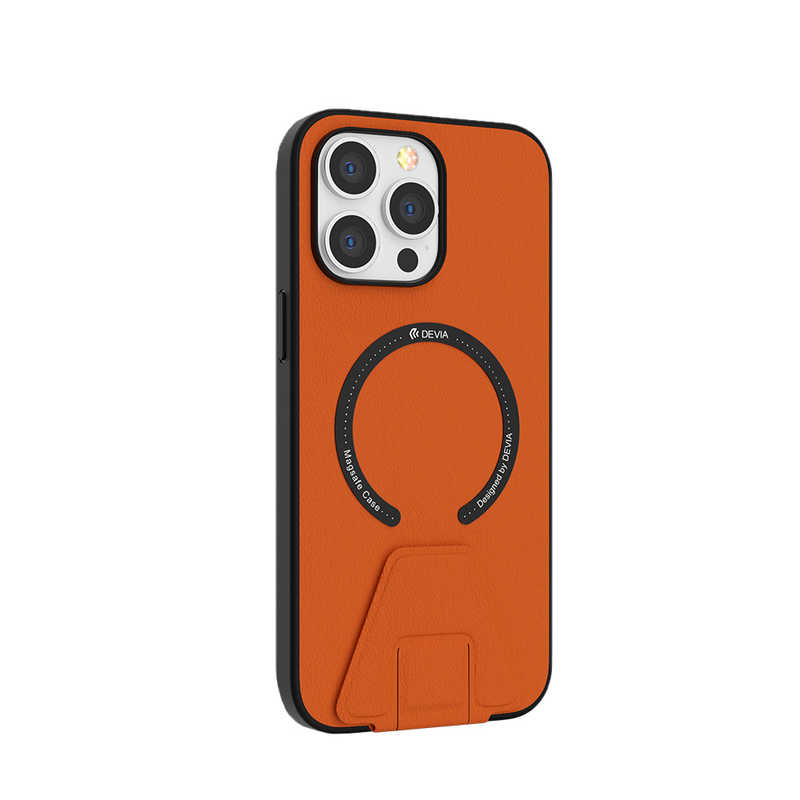 BELEX BELEX iPhone 14 Pro 6.1インチ Randy Series Magnetic Case With Stand DEVIA orange BDVCSA09IP14POR BDVCSA09IP14POR