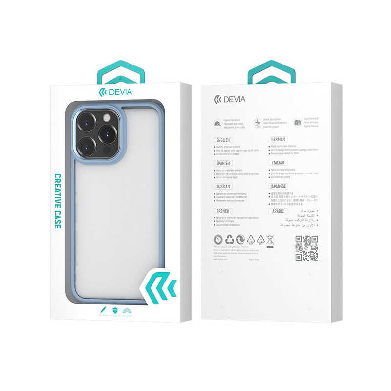 BELEX BELEX iPhone 14 Pro Max 6.7インチ Crystal Series Shockproof Case DEVIA blue BDVCSA10IP14PLBL BDVCSA10IP14PLBL