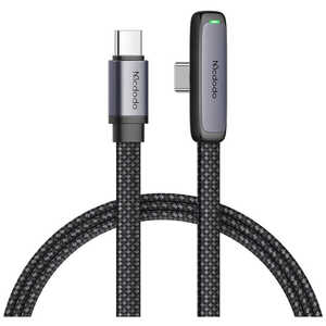 MCDODO Zebra Series 65W Type-C to Type-C 90 Degree Data Cable 1.8m Mcdodo black BLMDCA29-18-BK
