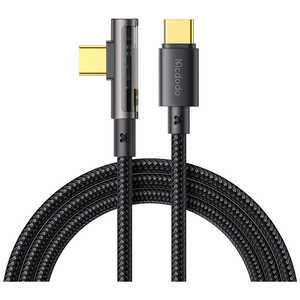MCDODO Prism Series 100W Type-C-C L shape Transparent Data Cable 1.2m Mcdodo black BLMDCA33-12-BK MCDODO Prism Series 100W Type-C-C L shape Transparent Data Cable 1.2m Mcdodo black BLMDCA33-12-BK