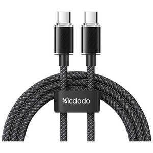 MCDODO 100W Type-C to Type-C Transparent Data Cable 1.2m Mcdodo Black BMDCA367-12-BK