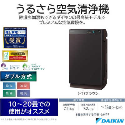 ダイキン DAIKIN 除加湿空気清浄機 ストリーマ空気清浄機 適用畳数:32