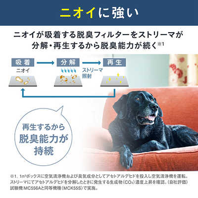 ダイキン DAIKIN 空気清浄機 ストリーマ 空気清浄～25畳目安 PM2.5対応