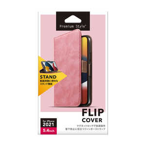 PGA iPhone 13 mini 5.4インチ フリップカバー Premium Style ダスティピンク PG-21JFP03PK PGA iPhone 13 mini 5.4インチ フリップカバー Premium Style ダスティピンク PG-21JFP03PK