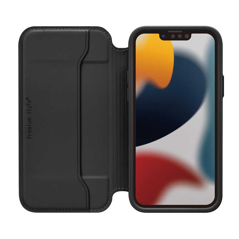 PGA PGA iPhone 13 mini　5.4インチ ガラスフリップケース Premium Style ブラック PG-21JGF01BK PG-21JGF01BK