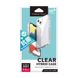 PGA iPhone 13 mini 抗菌ハイブリッドケース Premium Style クリア PG-21JPT03CL