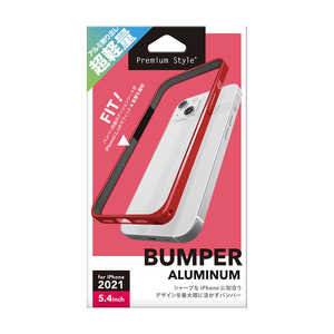 PGA iPhone 13 mini　5.4インチ アルミバンパー レッド Premium Style PG-21JBP02RD