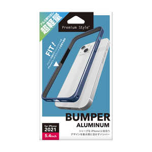 PGA iPhone 13 mini　5.4インチ アルミバンパー ネイビー Premium Style PG-21JBP04NV