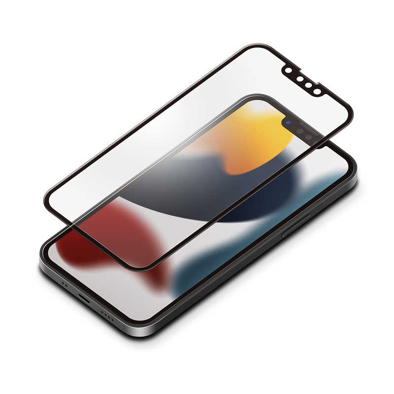PGA PGA iPhone2021 5.4inch 液晶全面保護ガラス ブルーライト低減/アンチグレア Premium Style PG-21JGL06FBL PG-21JGL06FBL