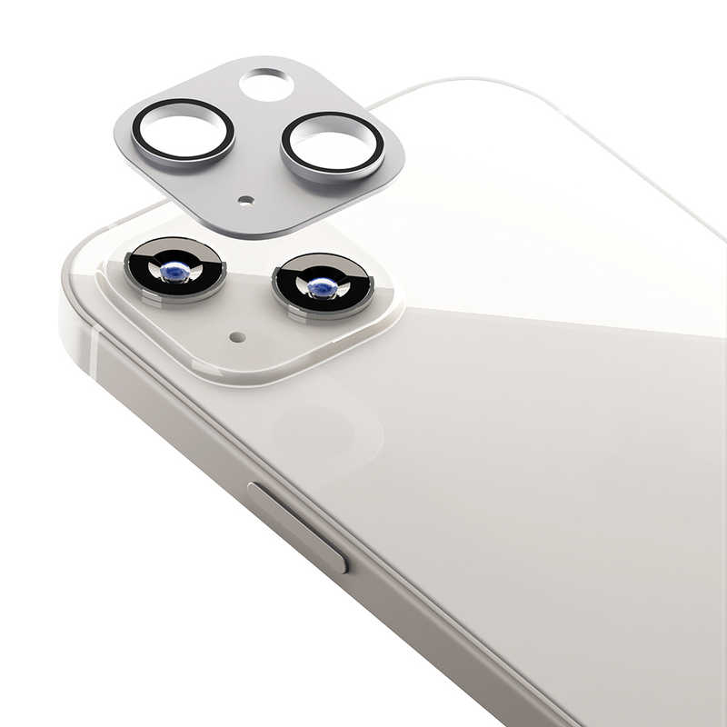 PGA PGA iPhone 13 mini カメラレンズプロテクター シルバー Premium Style PG-21JCLG03SV PG-21JCLG03SV