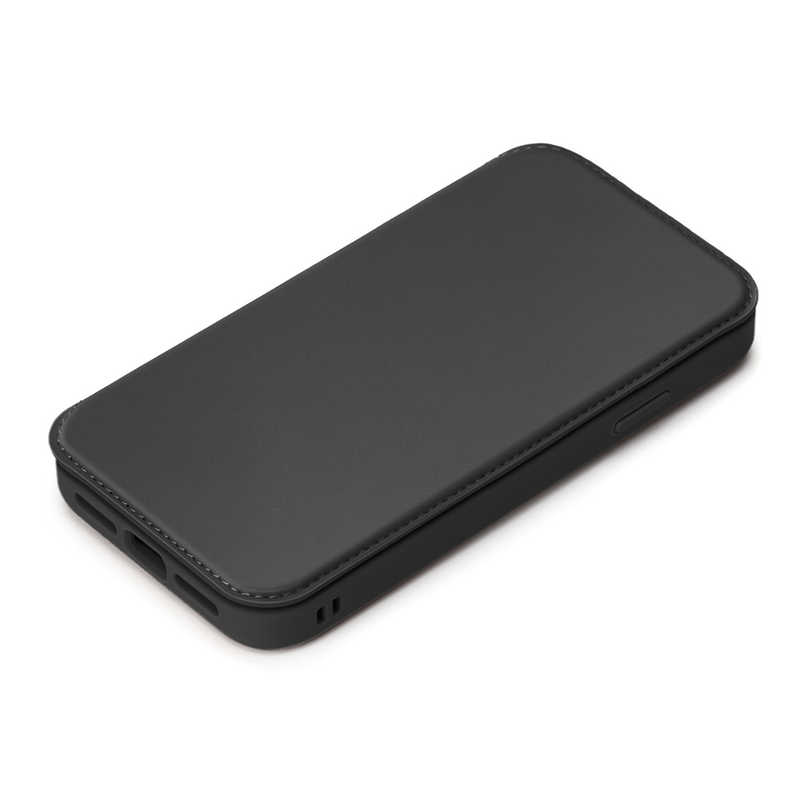 PGA PGA iPhone2021 6.1inch 2眼 ガラスフリップケース ブラック Premium Style PG-21KGF01BK PG-21KGF01BK