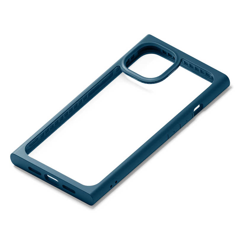 PGA PGA iPhone 13 2眼 ガラスタフケース スクエアタイプ ネイビー Premium Style PG-21KGT08NV PG-21KGT08NV