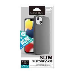 PGA iPhone 13 抗菌スリムシリコンケース グレー Premium Style PG-21KSC02GY PGA iPhone 13 抗菌スリムシリコンケース グレー Premium Style PG-21KSC02GY