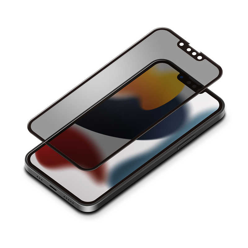 PGA PGA iPhone 13/iPhone 13 Pro兼用 抗菌/抗ウイルス液晶全面保護ガラス 覗き見防止 Premium Style PG-21KGLK03FMB PG-21KGLK03FMB