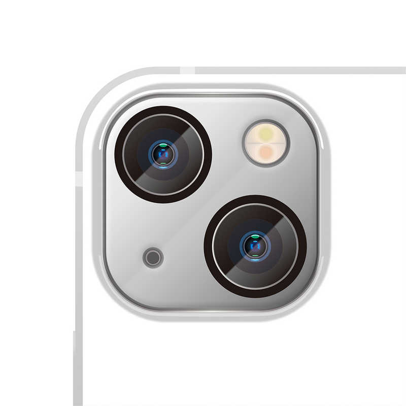 PGA PGA iPhone 13 2眼 カメラレンズプロテクター シルバー Premium Style PG-21KCLG03SV PG-21KCLG03SV