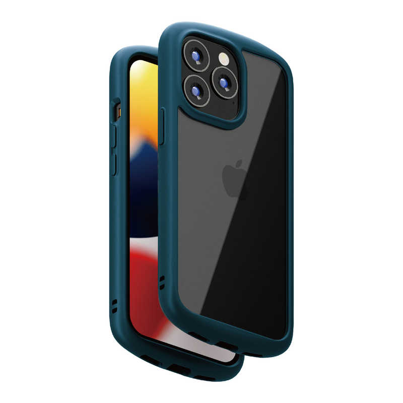 PGA PGA iPhone2021 6.1inch 3眼 ガラスタフケース ラウンドタイプ Premium Style ネイビー PG-21NGT04NV PG-21NGT04NV