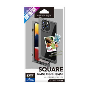 PGA iPhone 13 Pro ガラスタフケース スクエアタイプ Premium Style グレー PG-21NGT06GY PGA iPhone 13 Pro ガラスタフケース スクエアタイプ Premium Style グレー PG-21NGT06GY