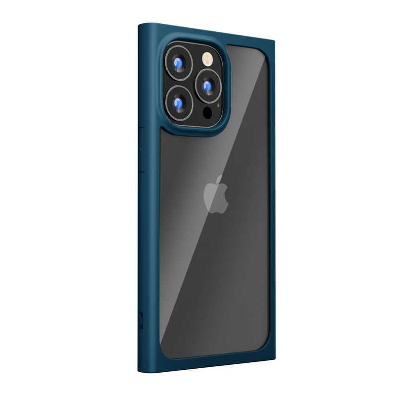 PGA PGA iPhone 13 Pro 3眼 ガラスタフケース スクエアタイプ Premium Style ネイビー PG-21NGT08NV PG-21NGT08NV