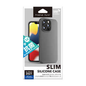 PGA iPhone 13 Pro 抗菌スリムシリコンケース Premium Style グレー PG-21NSC02GY PGA iPhone 13 Pro 抗菌スリムシリコンケース Premium Style グレー PG-21NSC02GY