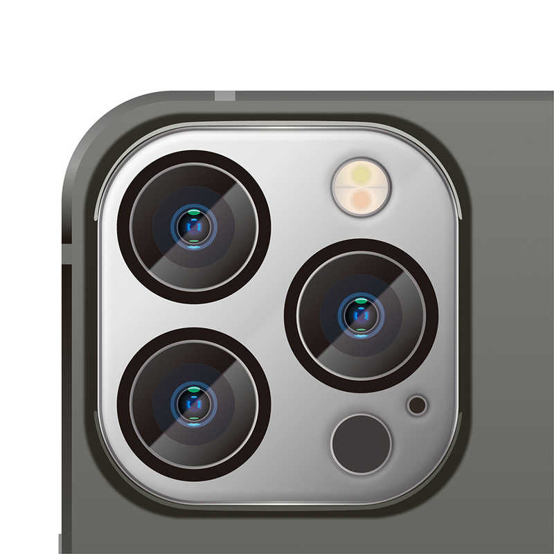 PGA PGA iPhone 13 Pro 3眼 カメラレンズプロテクター シルバー Premium Style PG-21NCLG03SV PG-21NCLG03SV