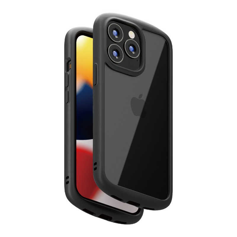 PGA PGA iPhone 13 Pro Max　6.7インチ ガラスタフケース ラウンドタイプ ブラック Premium Style PG-21PGT01BK PG-21PGT01BK