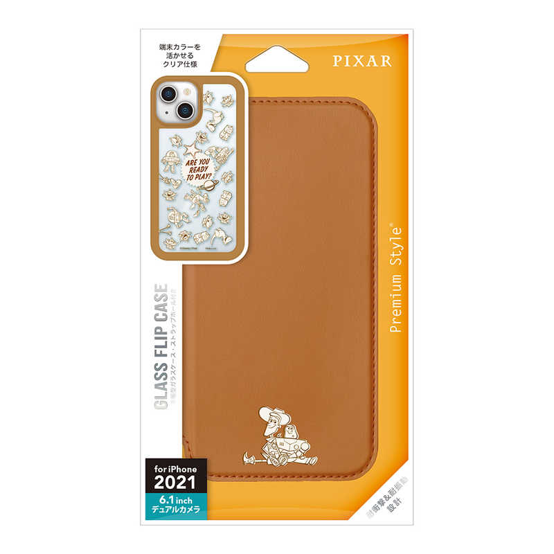 PGA PGA iPhone 13 2眼 ガラスフリップケース Premium Style トイ・ストーリー PG-DGF21K06TOY PG-DGF21K06TOY