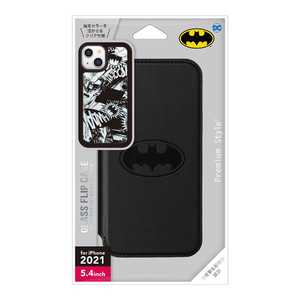 PGA iPhone 13 mini 5.4インチ ガラスフリップケース バットマン PG-WGF21J04BAT PGA iPhone 13 mini 5.4インチ ガラスフリップケース バットマン PG-WGF21J04BAT