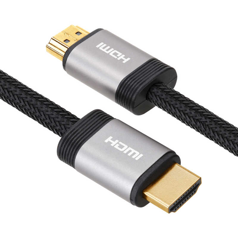 PGA PGA PREMIUM HDMI メッシュケーブル 5.0m ブラック Premium Style ブラック ［5m /HDMI⇔HDMI］ PG-HDME50M PG-HDME50M