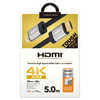 PGA PREMIUM HDMI メッシュケーブル 5.0m ブラック Premium Style ブラック ［5m /HDMI⇔HDMI］ PG-HDME50M