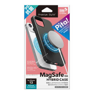 PGA iPhone 13用 MagSafe対応 抗菌ハイブリッドケース ブラック Premium Style PG-21KMGPT01BK