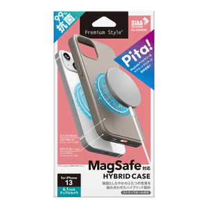 PGA iPhone 13用 MagSafe対応 抗菌ハイブリッドケース ベージュ Premium Style PG-21KMGPT02BE