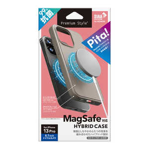 PGA iPhone 13 Pro用 MagSafe対応 抗菌ハイブリッドケース ベージュ Premium Style PG-21NMGPT02BE