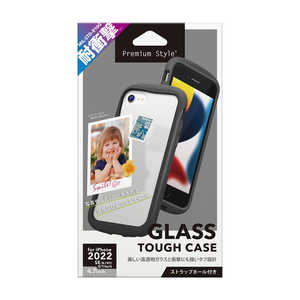 PGA iPhone SE 第3世代 /SE 第2世代 /8/7/6s/6 ガラスタフケース ブラック PG-22MGT01BK